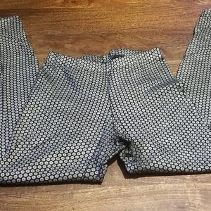 Vintage Contempo Casuals Black Silver Leggings